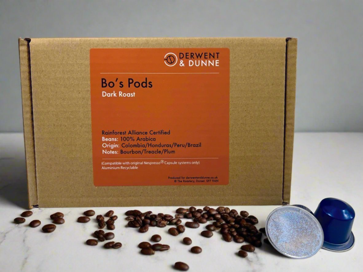 BO'S PODS (Dark Roast) Treacle, Bourbon and Plum - Derwent and Dunne